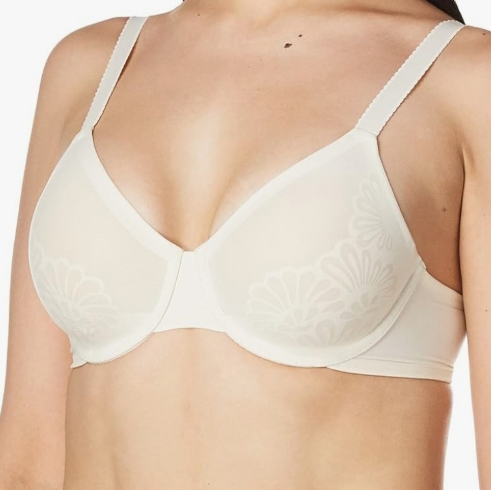 Bali Beauty Lift Underwire Bra, 34D/34C, Porcelain/Nude